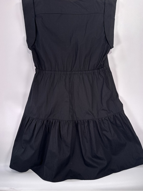 Steve Madden Women Cotton Tiered Mini Dress Black Twist Front Size M - Picture 10 of 15